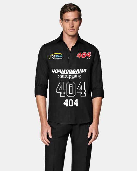 MEN'S 404 GANG FULL SLEEVE BLACK SHIRT