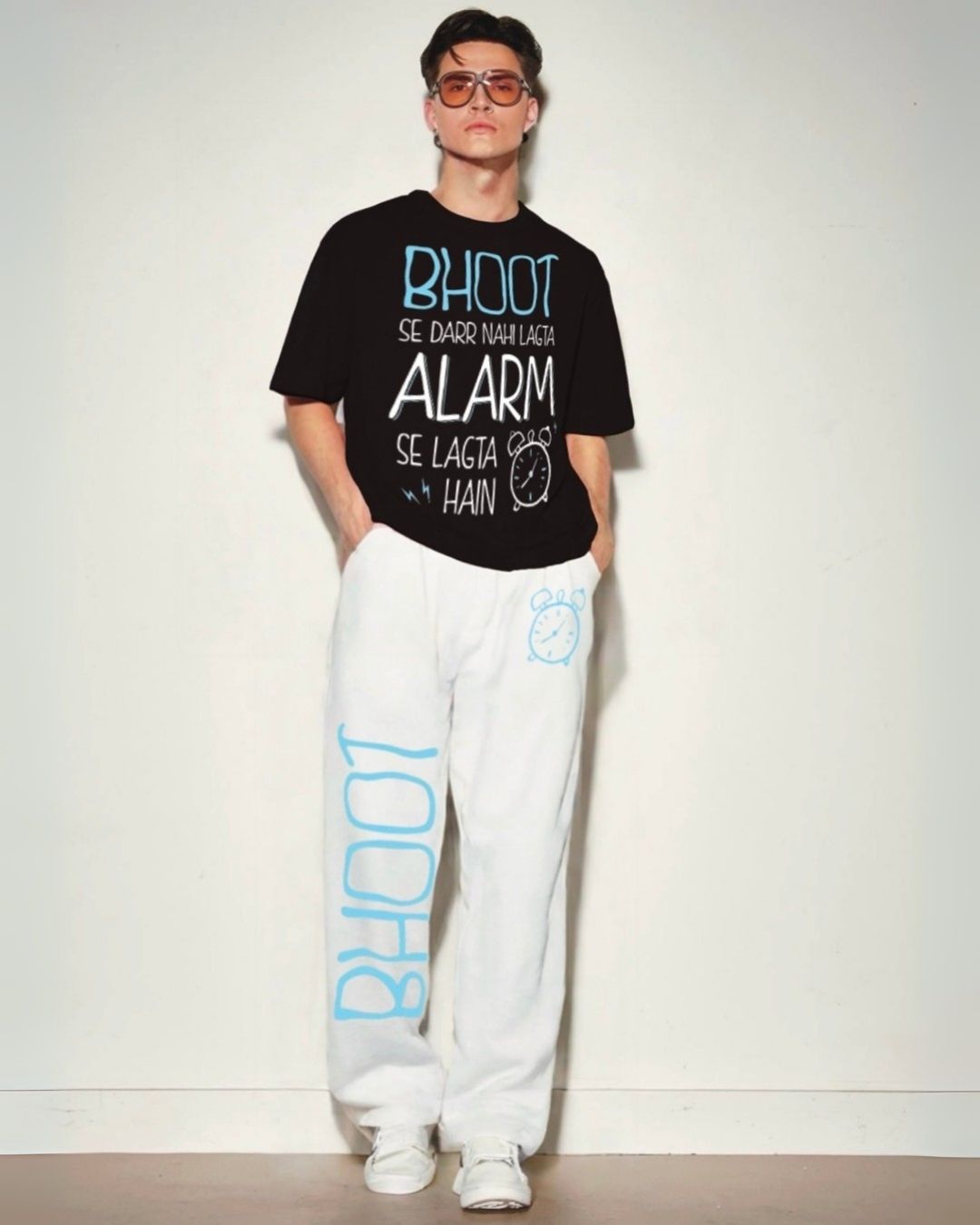 MEN'S ALARM ATTACK CORDS ( BLACK AND WHITE )