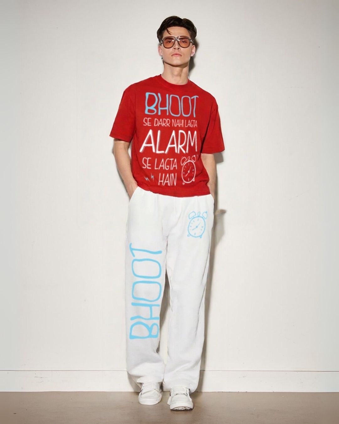 MEN'S ALARM ATTACK CORDS ( RED AND WHITE )