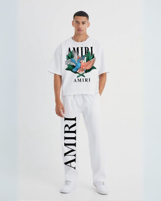 MEN'S AMIRI BIRDS CORDS (WHITE AND WHITE)
