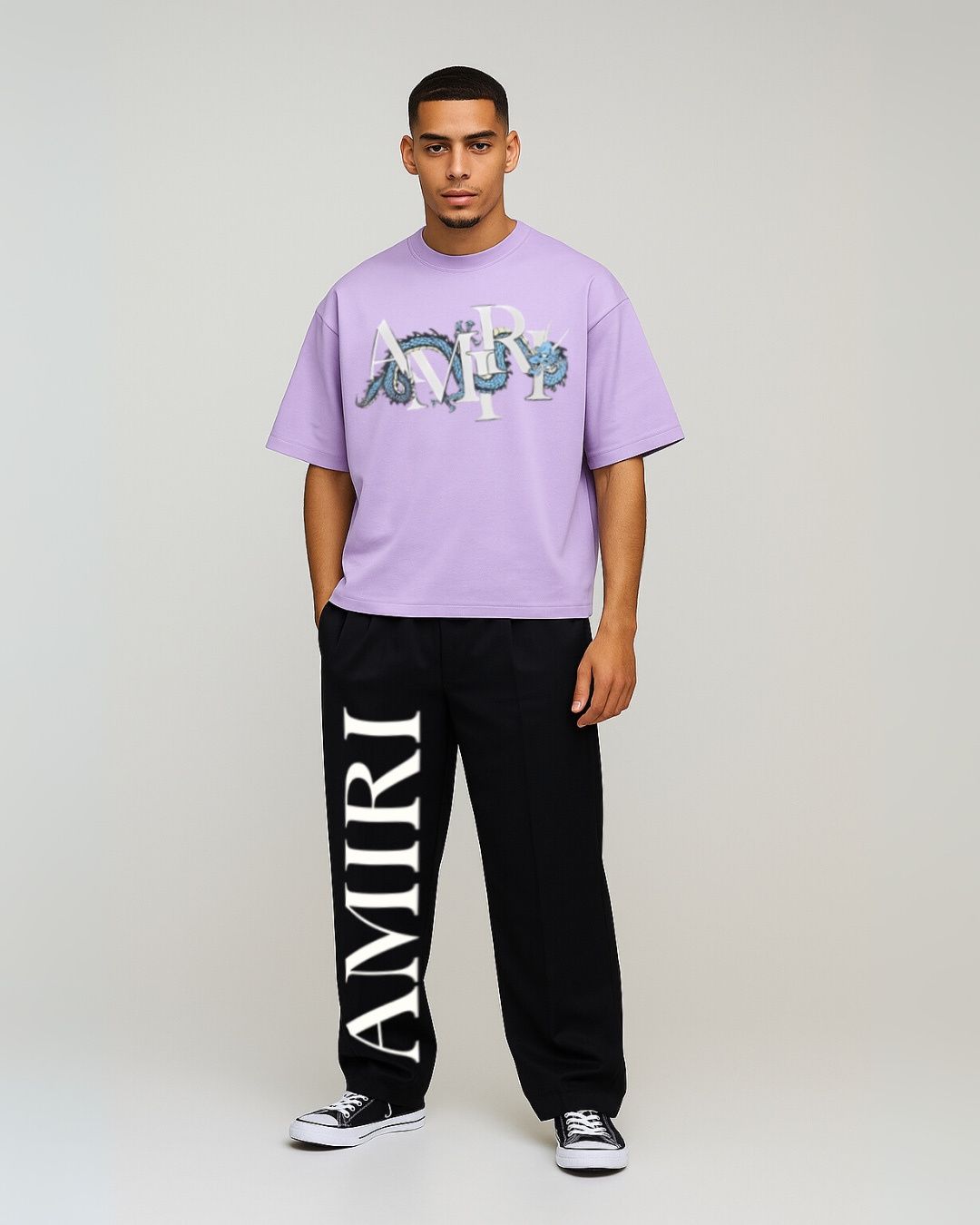 MEN'S  AMIRI DRAGON CORDS (PURPLE AND BLACK)