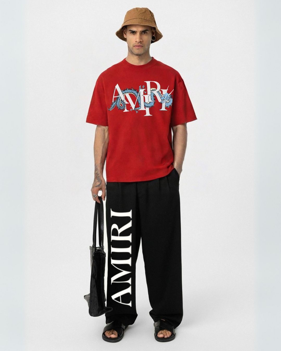 MEN'S  AMIRI DRAGON CORDS (RED AND BLACK)