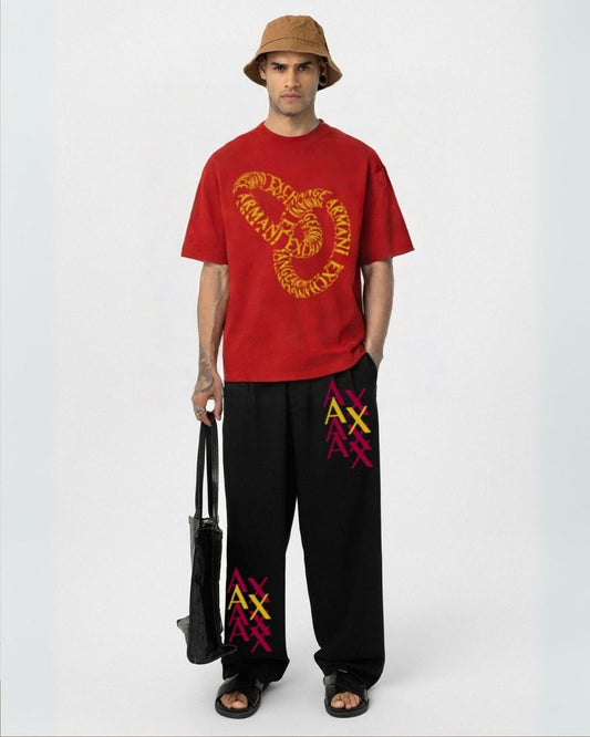 MEN'S AX RING CORDS (RED AND BLACK)