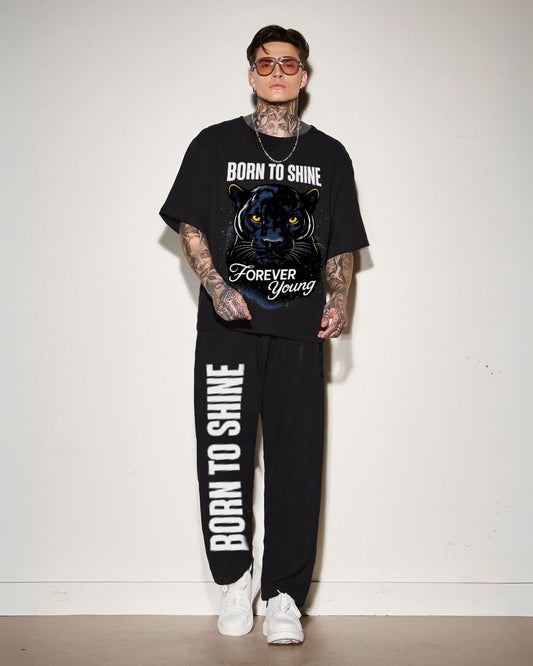 MEN'S BORN TO SHINE CORDS (BLACK AND BLACK)