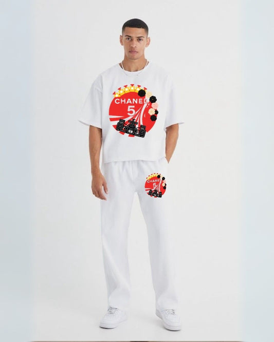 MEN'S CHANEL CORDS (WHITE AND WHITE)