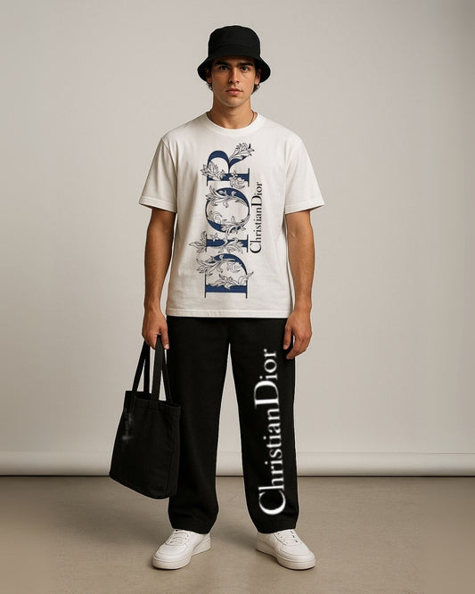 MEN'S DIOR CD CORDS (WHITE & BLACK)