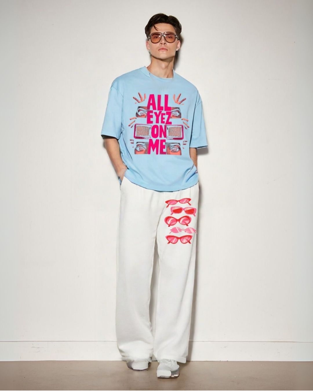 MEN'S EYES ON ME CORDS (BLUE AND WHITE)