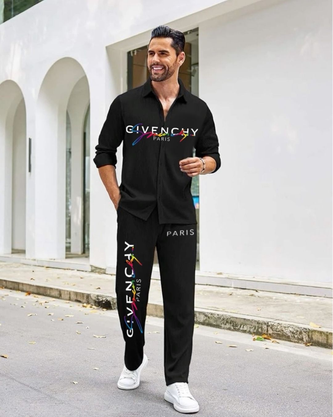 MEN'S GIVENCHY PARIS CORDS (BLACK AND BLACK)