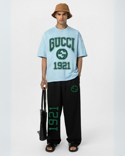 MEN'S GUCCI 1921 CORDS (BLUE AND BLACK)