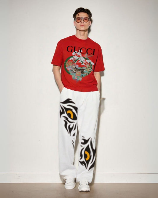 MEN'S GUCCI SAFARI  CORDS (RED AND WHITE)