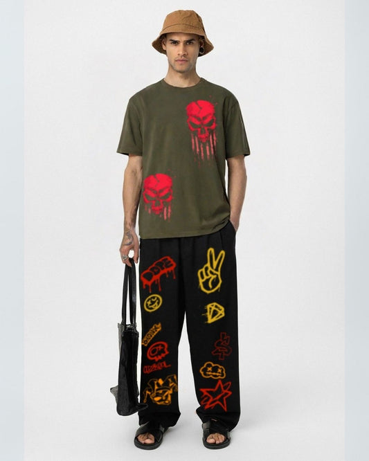 MEN'S HELLMARK CORDS (OLIVE AND BLACK)