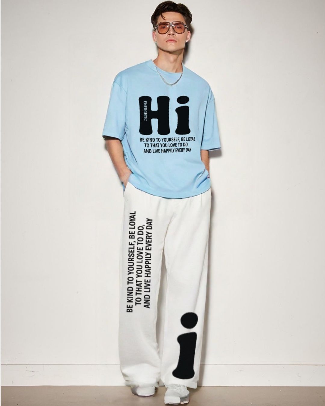 MEN'S HI ENERGETIC CORDS (BLUE AND WHITE)