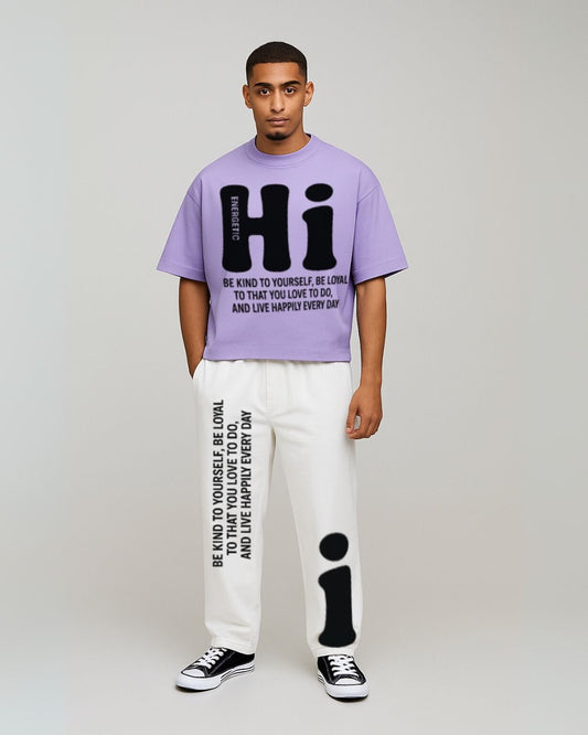 MEN'S HI ENERGETIC CORDS (PURPLE AND WHITE)