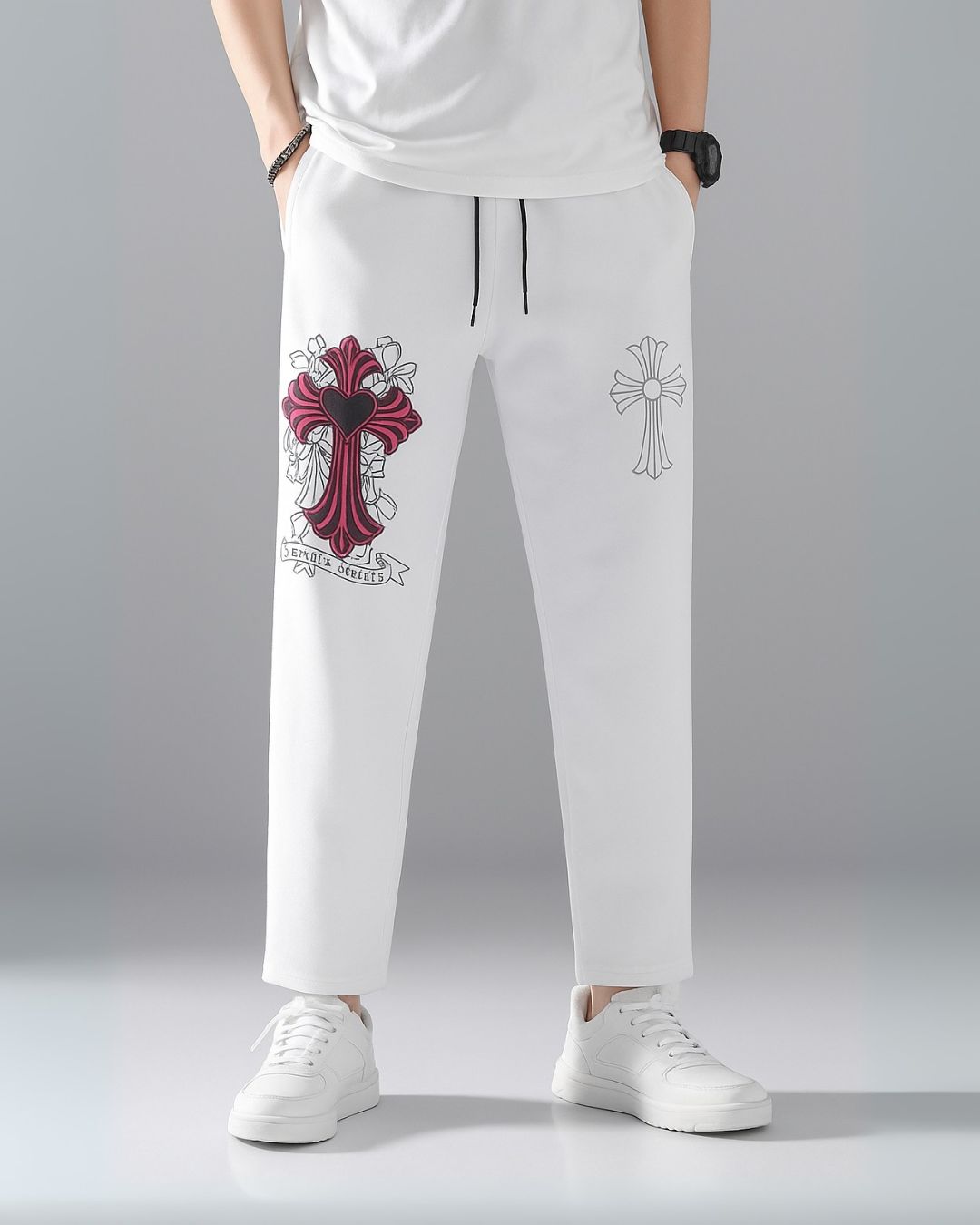 MEN'S HOLY EDGE  WHITE COTTON PANTS