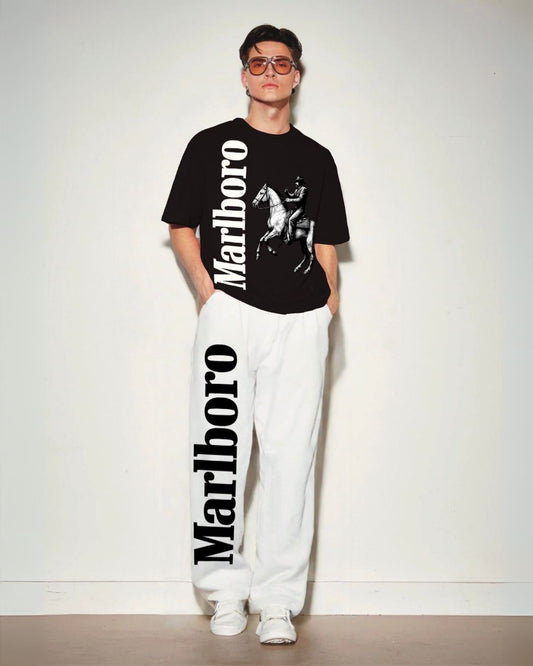 MEN'S  HORSE MB  CORD BLACK AND  WHITE