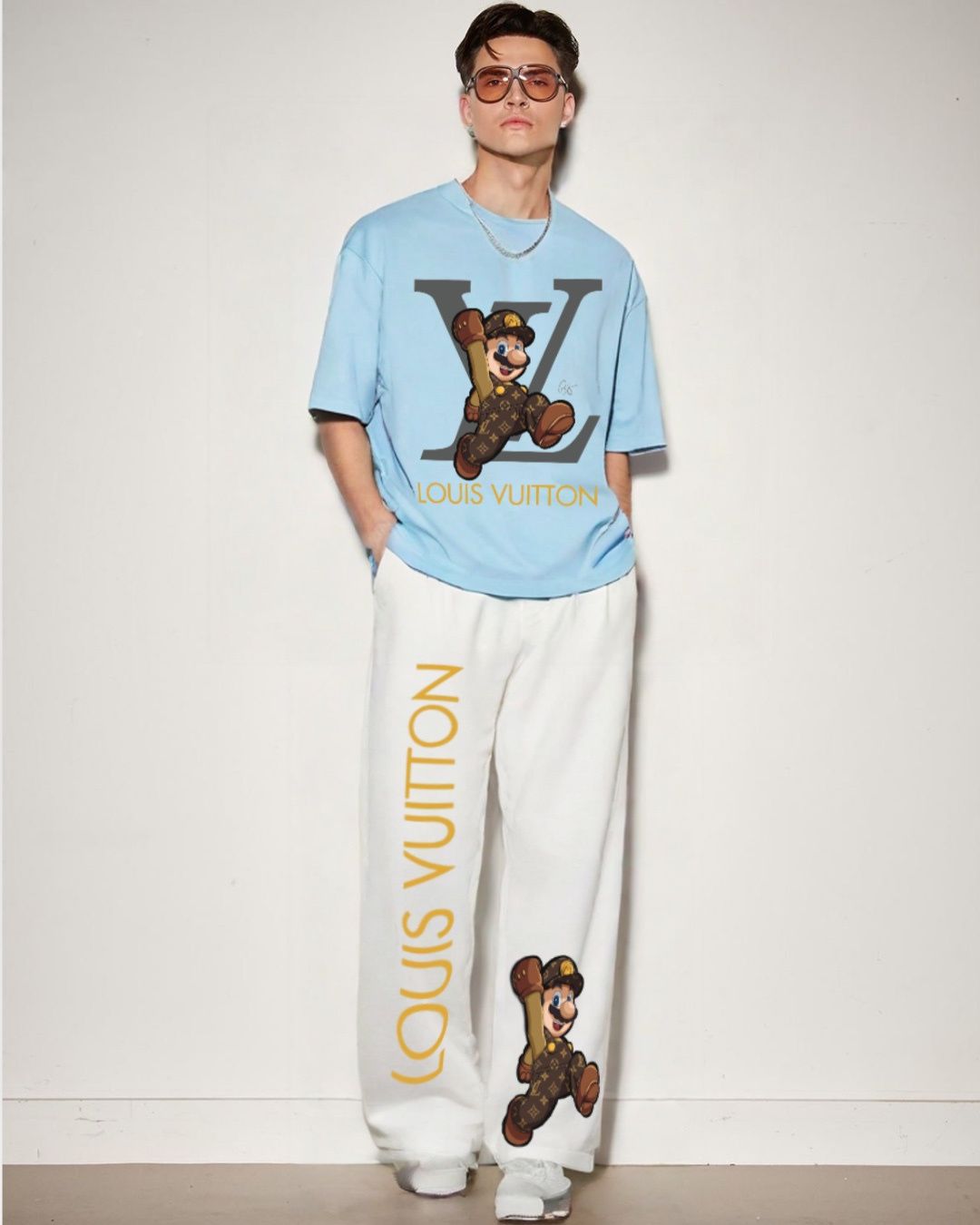 MEN'S LV MARIO CORDS (BLUE AND WHITE)