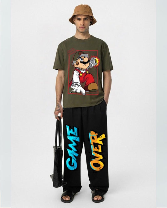 MEN'S MARIO'S GAME CORDS (OLIVE AND BLACK)