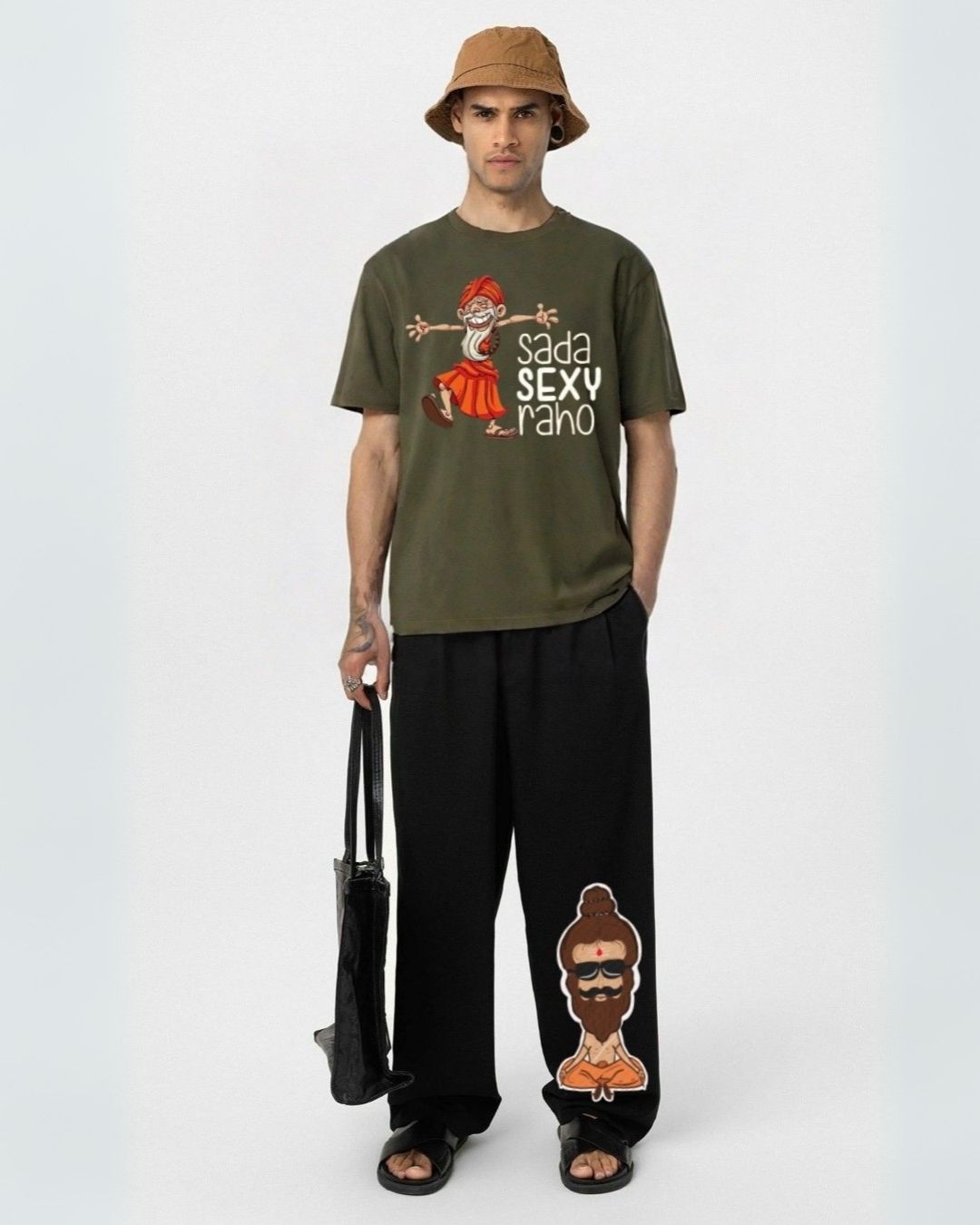 MEN'S QUIRKY KARMA CORDS (OLIVE AND BLACK)