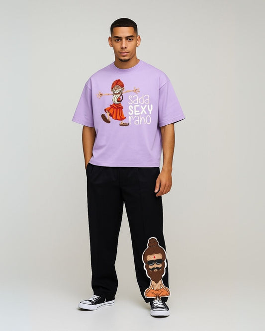 MEN'S QUIRKY KARMA CORDS (PURPLE AND BLACK)