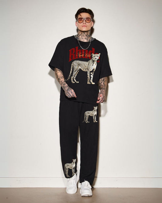 MEN'S RHUDE LEO CORDS (BLACK AND BLACK)