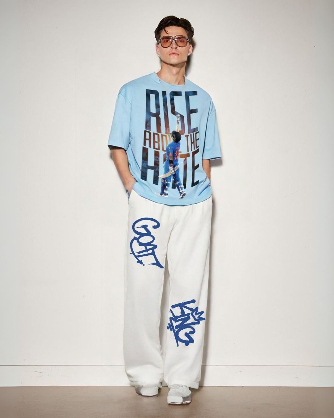 MEN'S RISE CORDS (BLUE AND WHITE)