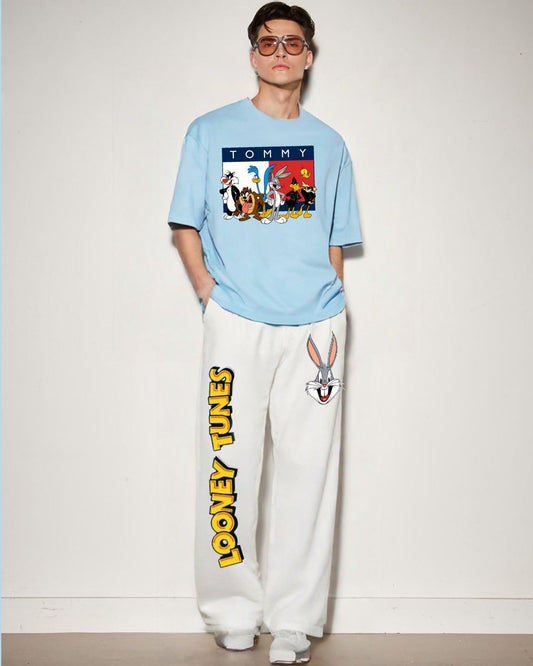 MEN'S TOMMY GANG CORDS (BLUE AND WHITE)