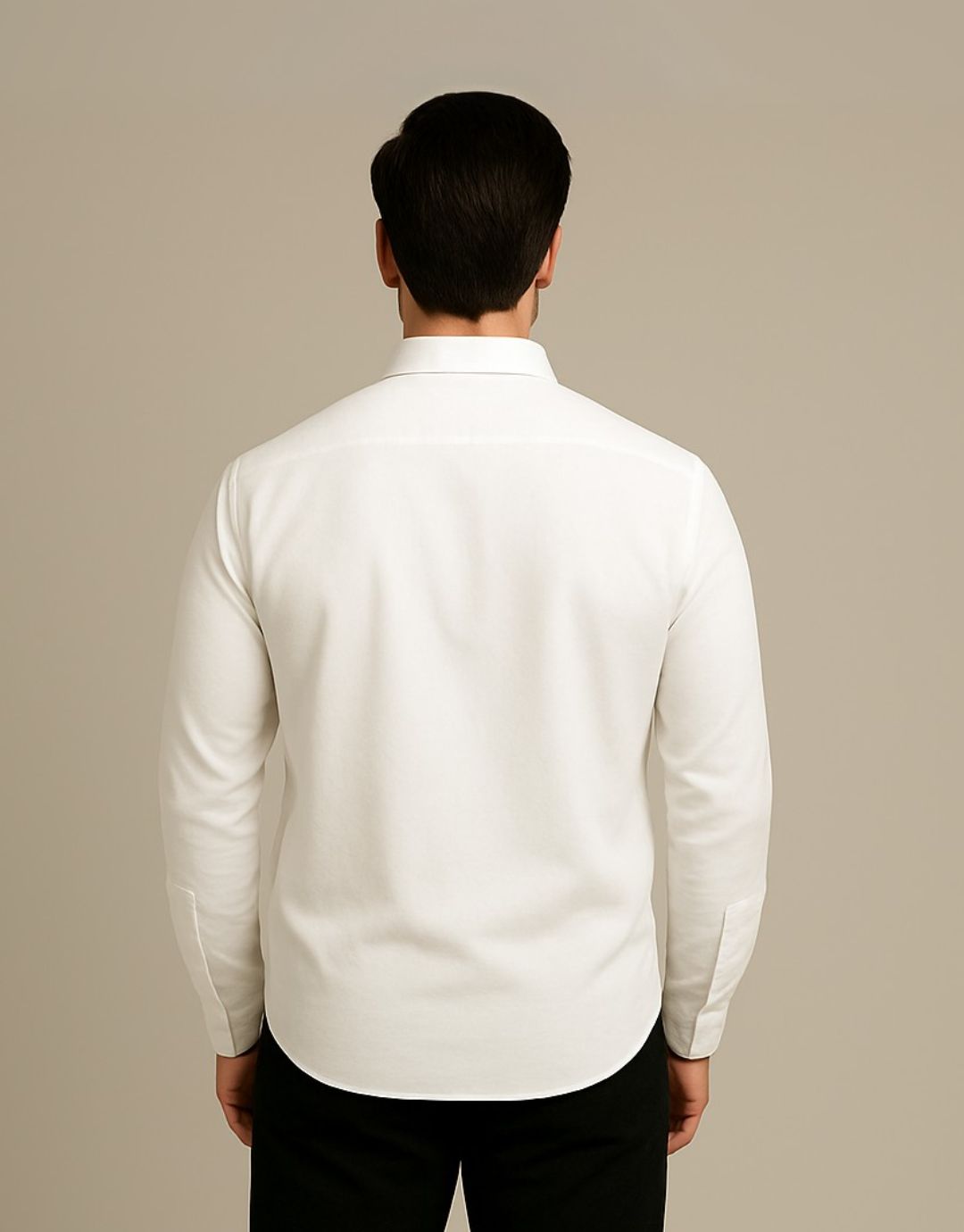 MEN'S PANTHAR GLIDE FULL SLEEVE WHITE SHIRT