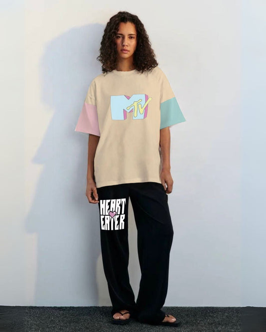 MTV TEES WITH HEART EATER BLACK PANTS(*)