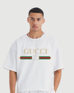 WHITE BRANDED TEE(*)