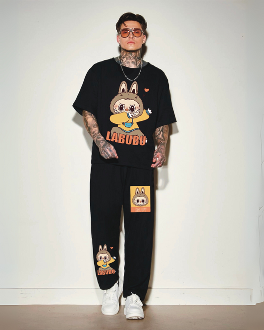 SUPER LABUBU CORDSET (BLACK AND BLACK)