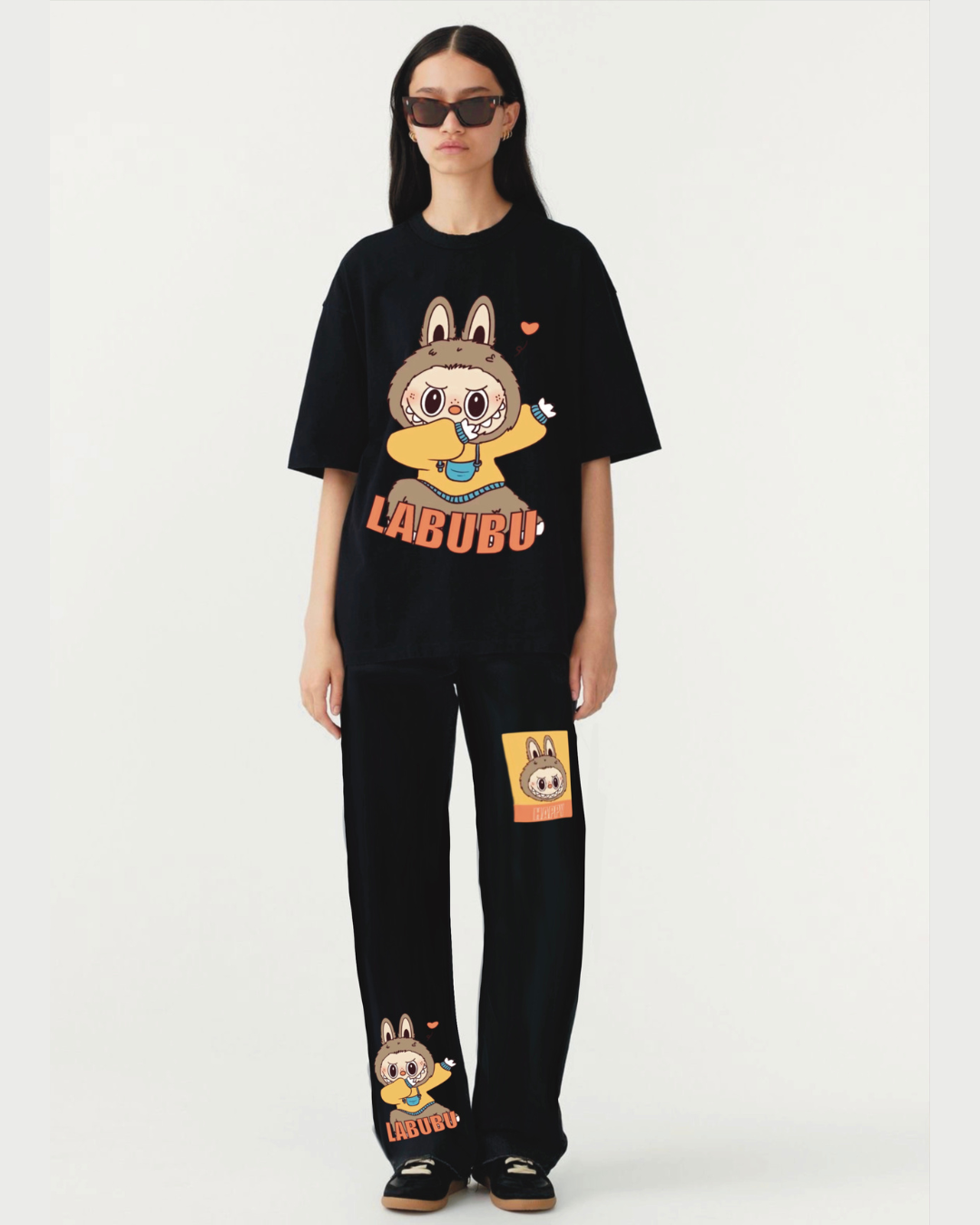 SUPER LABUBU CORDSET (BLACK AND BLACK)