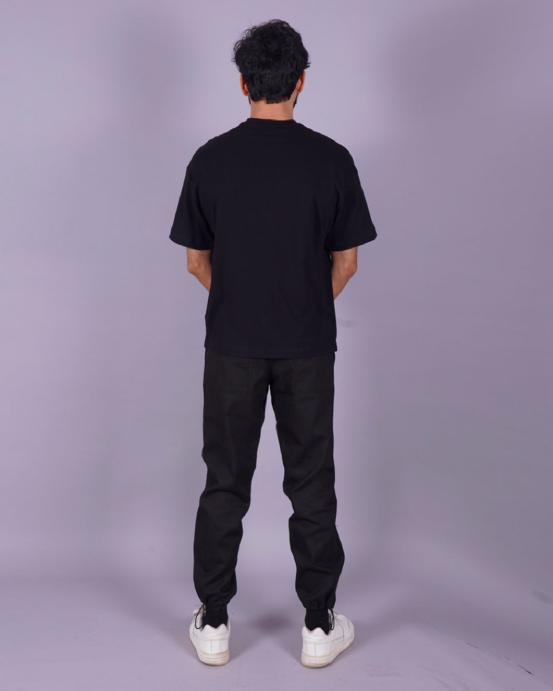 Men's Joker Oversized Co-ord Set - Black Two-Piece for Coords Men