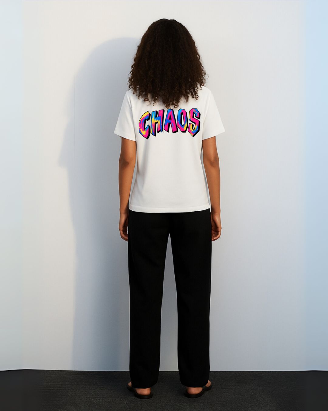 WOMEN STREET CARTOON CORDSET (WHITE AND BLACK)