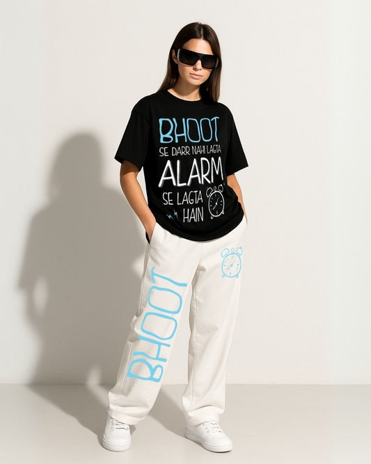 WOMEN'S ALARM ATTACK CORDS ( BLACK AND WHITE )