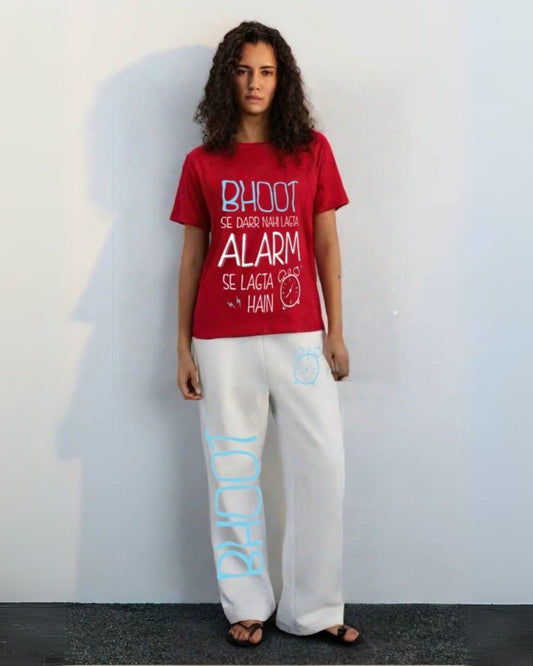 WOMEN'S ALARM ATTACK CORDS ( RED AND WHITE )