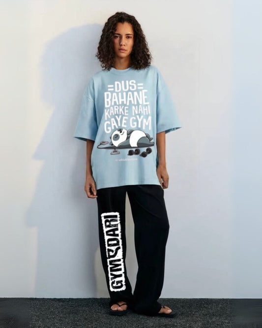 WOMEN'S BOLLYWOOD GYM CORDS (BLUE AND BLACK)