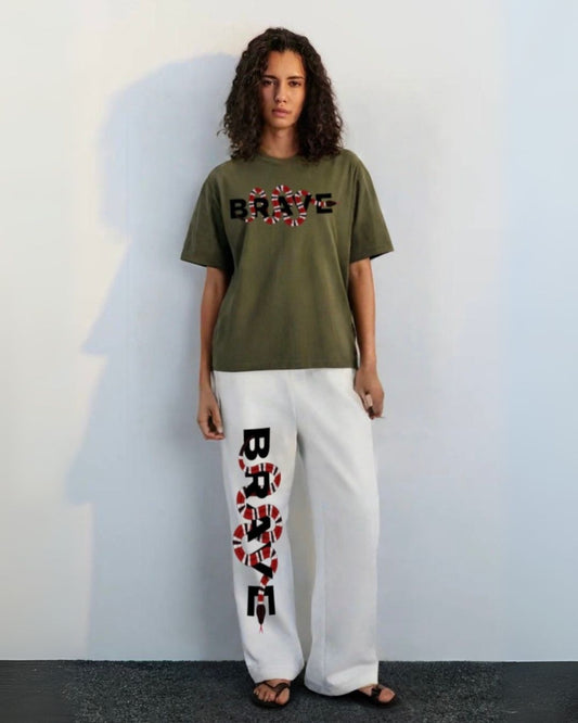 WOMEN'S BRAVE SNAKE CORDS (OLIVE AND WHITE)