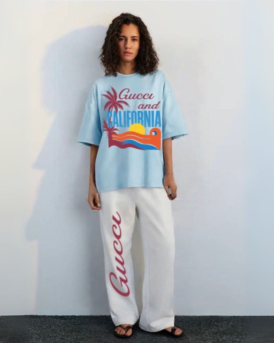 WOMEN'S CALIFORNIA GUCCI CORDS (BLUE AND WHITE)