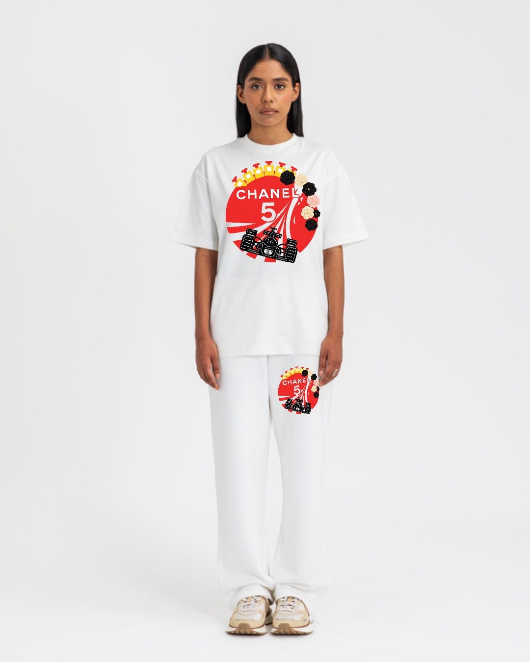 WOMEN'S  CHANEL CORDS (WHITE AND WHITE)