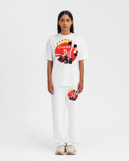 WOMEN'S  CHANEL CORDS (WHITE AND WHITE)