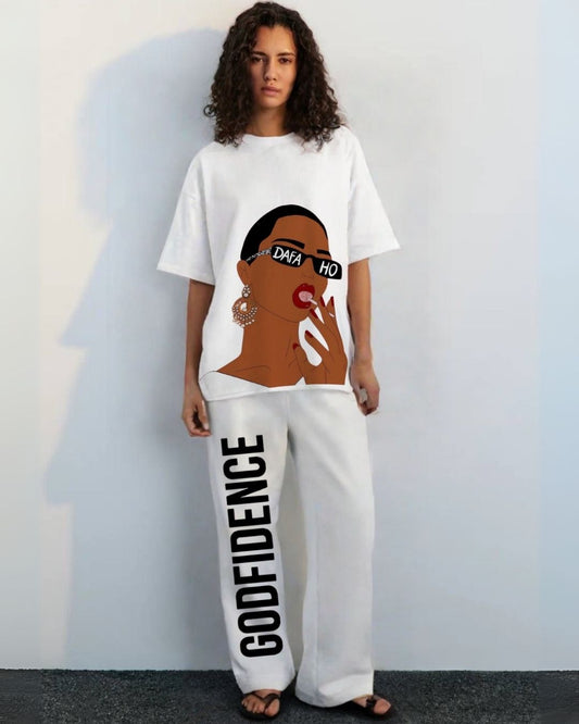 WOMEN'S  DAFFA HO CORDSET (WHITE AND WHITE)