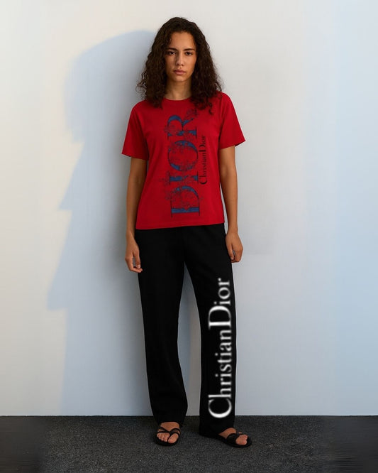 WOMEN'S DIOR CD CORDS (RED AND BLACK)