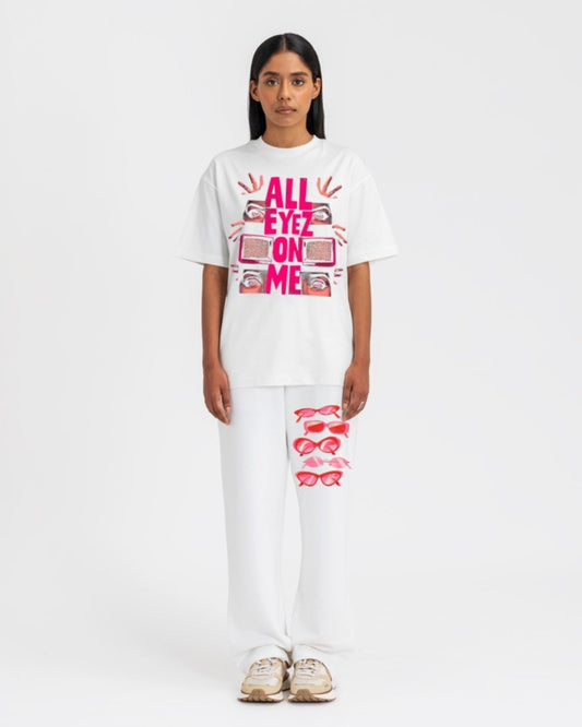 WOMEN'S EYES ON ME CORDS (WHITE AND WHITE)