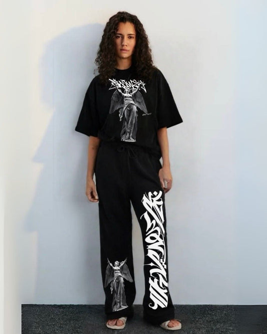 WOMEN'S FALLEN SAINT CORDS (BLACK AND BLACK)