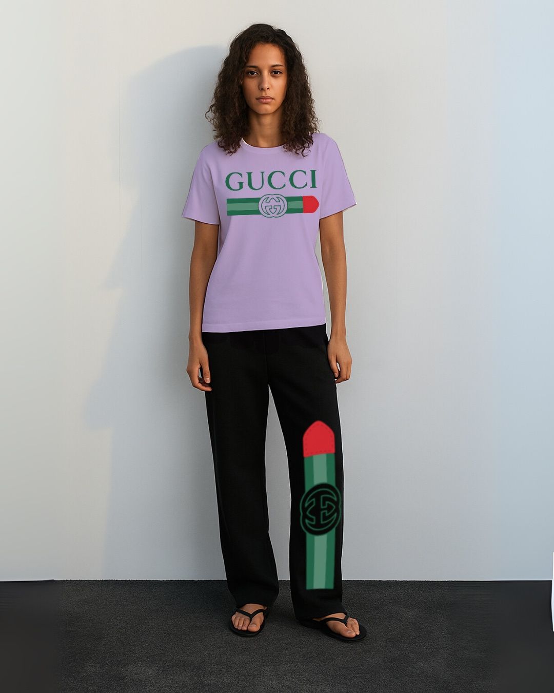 WOMEN'S GG GUCCI CORDS (PURPLE AND BLACK)
