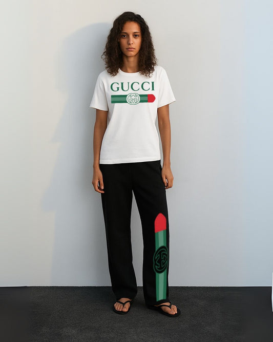 WOMEN'S GG GUCCI CORDS (WHITE AND BLACK)
