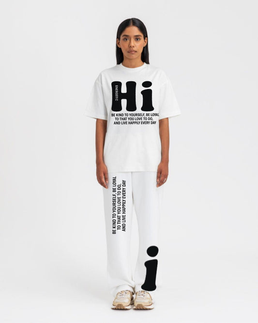 WOMEN'S HI ENERGETIC CORDS WHITE AND WHITE