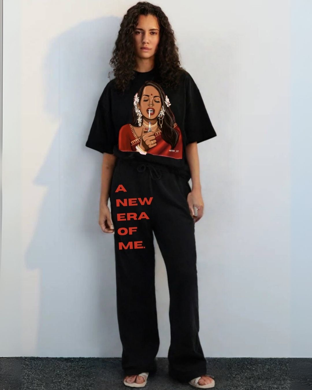 WOMEN'S HOT MESS CORDSET (BLACK AND BLACK)