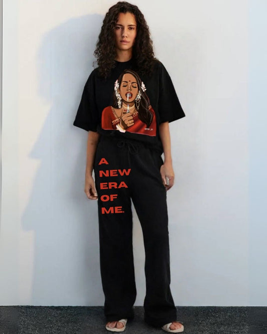 WOMEN'S HOT MESS CORDSET (BLACK AND BLACK)