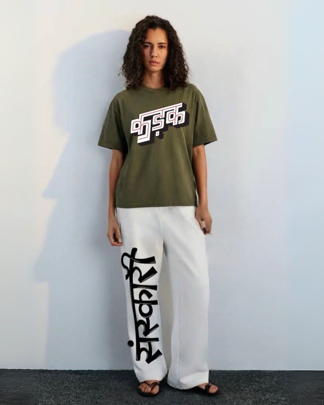 WOMEN'S KADAK SANSKARI CORDSET (OLIVE AND WHITE)